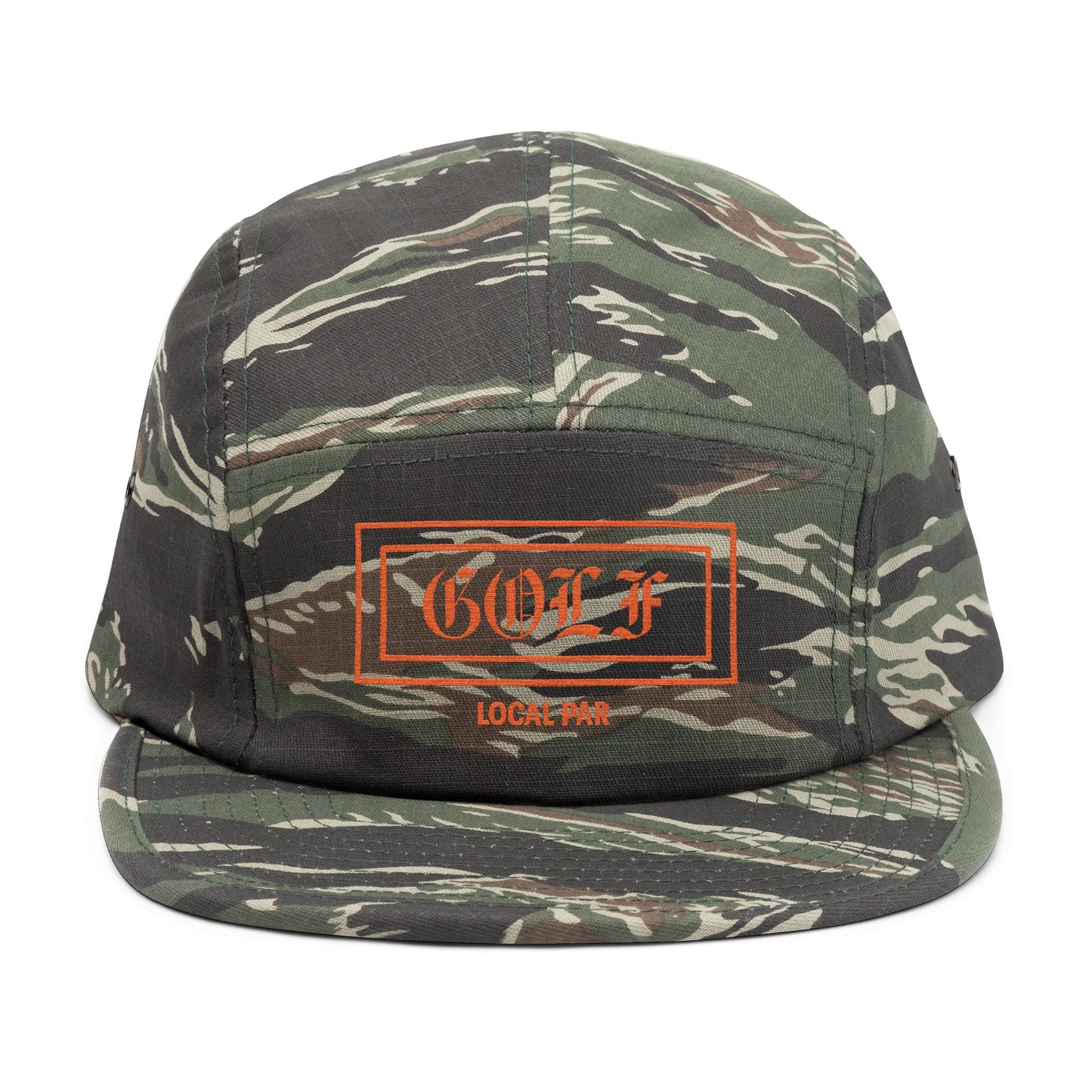Limited Run - Embroidered 5 Panel Camo GOLF cap